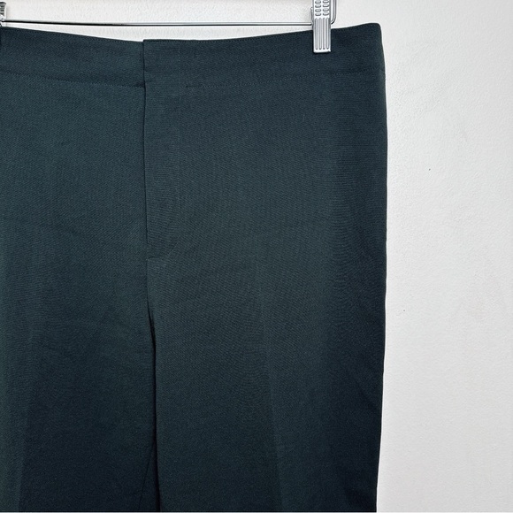 Club Monaco Womens 12 Dark Green Tapered Leg Crepe Trouser - Picture 4 of 12